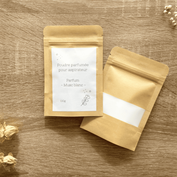 Poudre parfumée pour aspirateur