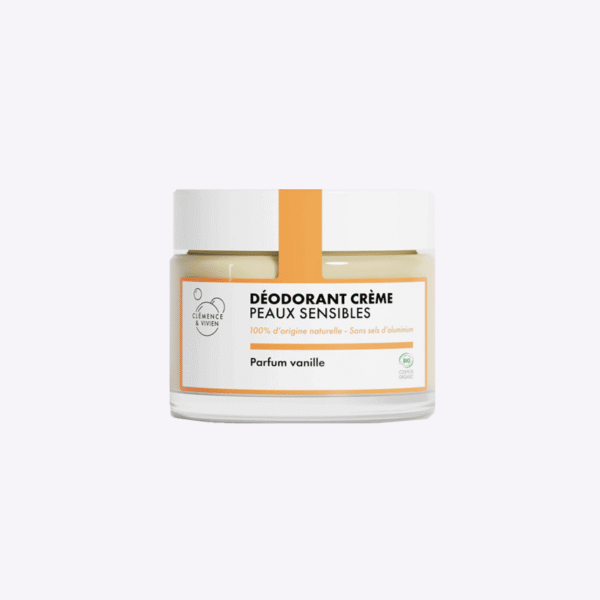 Déodorant naturel Peaux sensibles Vanille BIO Clémence & Vivien