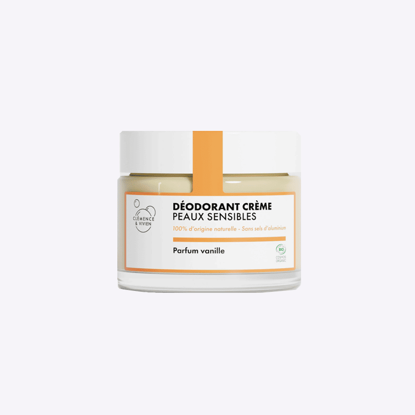 deodorant-naturel-creme-peaux-sensibles-vanille-clemence-vivien-anilia Déodorant naturel Peaux sensibles Vanille BIO Clémence & Vivien