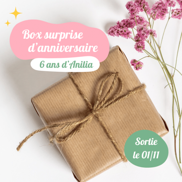 Box surprise anniversaire 6 ans d'Anilia